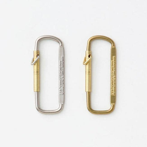 Candy Design & Works Kendric Spring Snap Hook Key Ring in Nickel & Brass